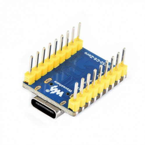 Carte de développement Waveshare ESP32-C6 Mini WiFi 6 et Bluetooth 5 à double processeur, spécifications : Zero-M SW47021862-09